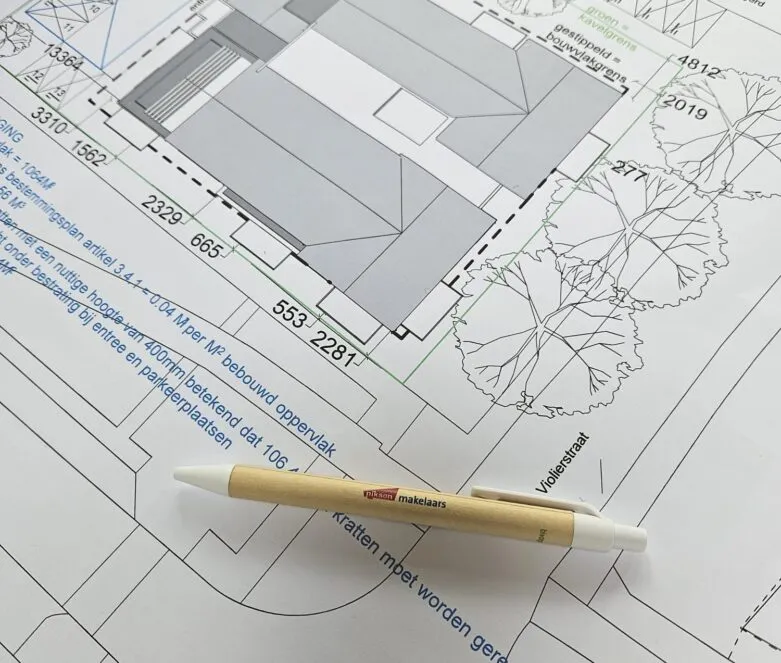 Bouwtekening nieuwbouwproject