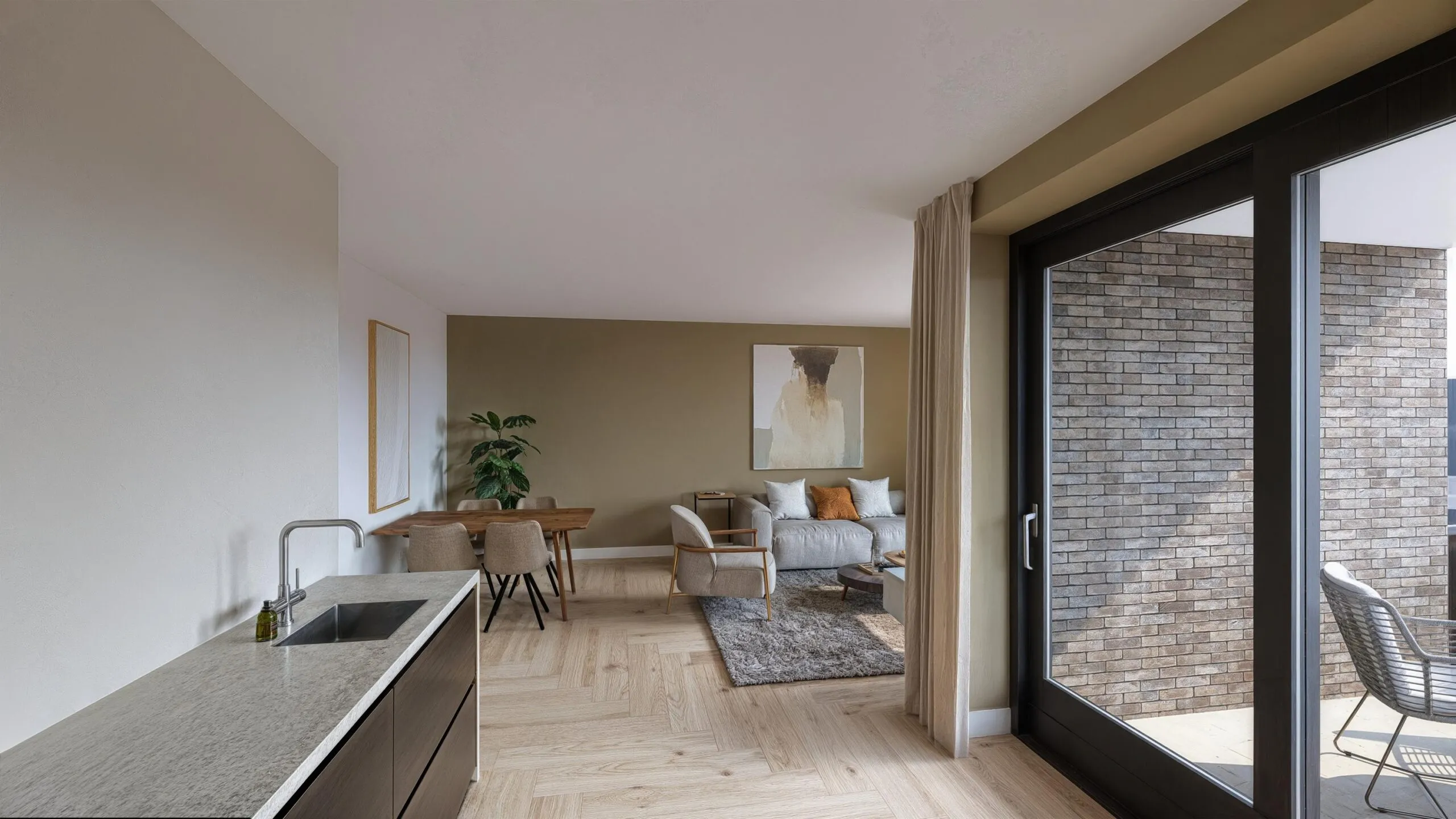 Verdieping 2 Appartement E impressie